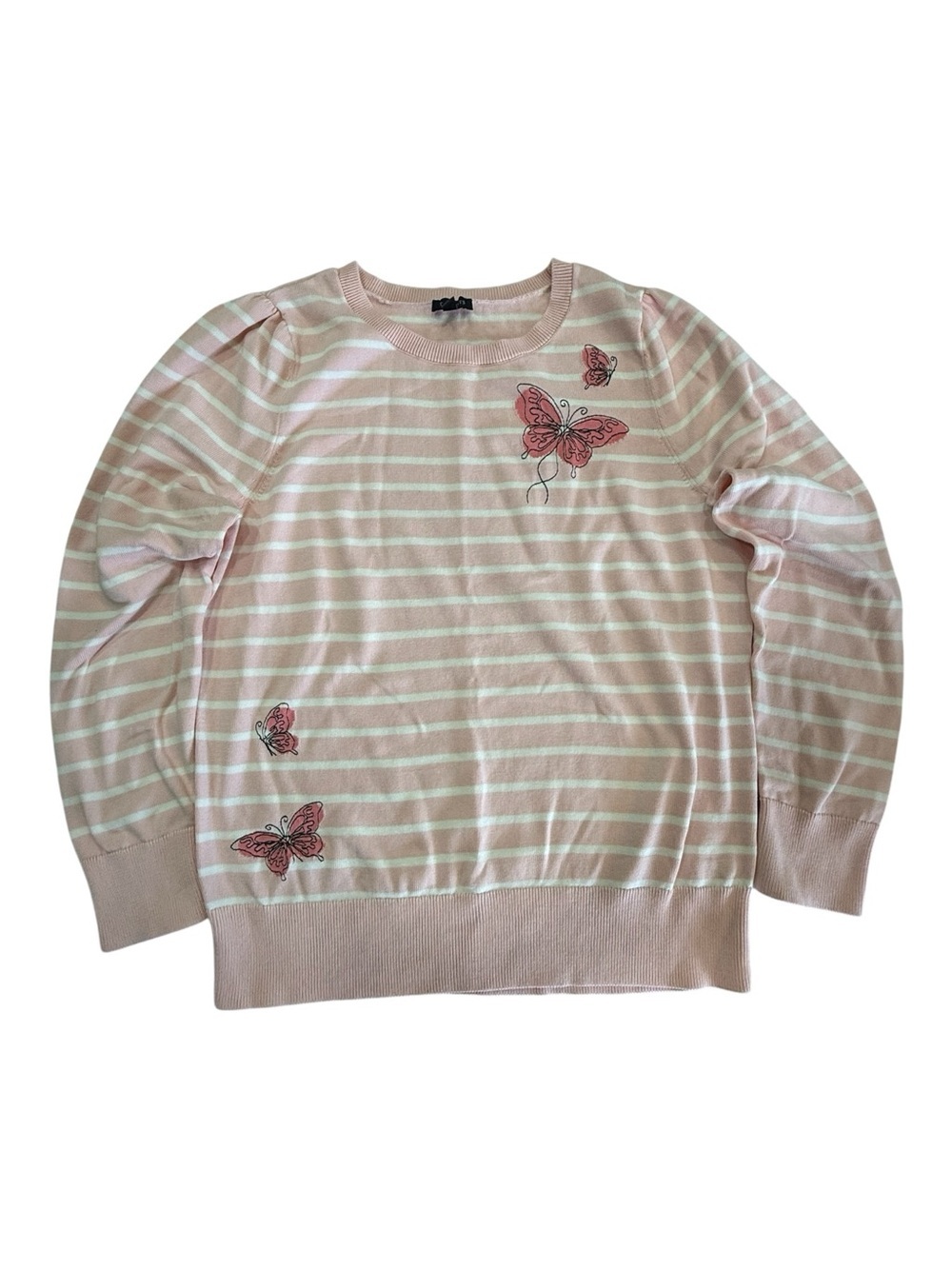 Talbots Butterfly Sweater Size L